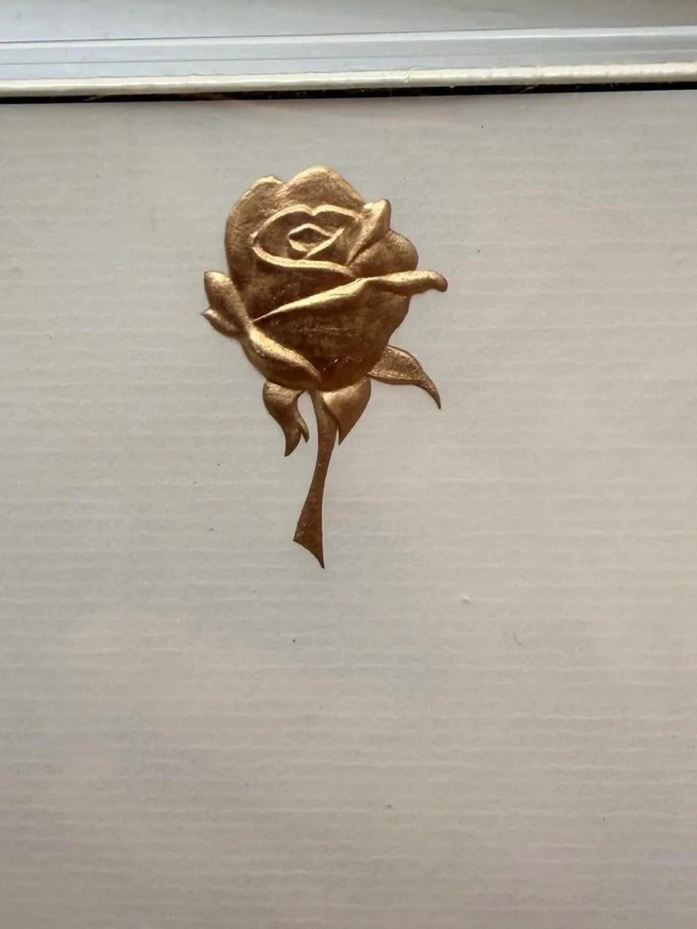 Les Papiers Jean Rouget Paris Stationery Set - Cream with Gold Rose